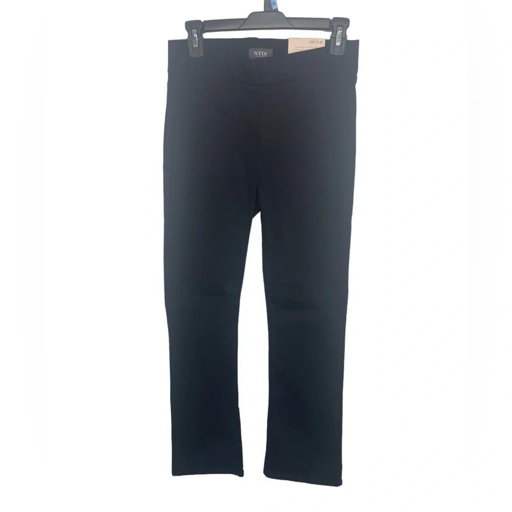 NYDJ pull on black denim pants‎ woman’s size S nwot - Picture 2 of 12